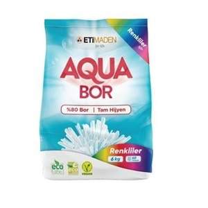 AQUABOR ÇAMAŞIR DETERJANI 6KG RENKLİ