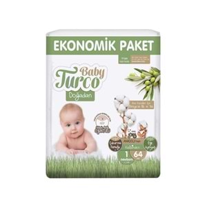 BABY TURCO İKİZ JUMBO BEBEK BEZİ 1NO 64LÜ