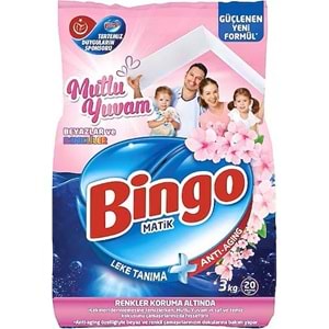 BİNGOMATİK 3KG RENKLİ&BEYAZ
