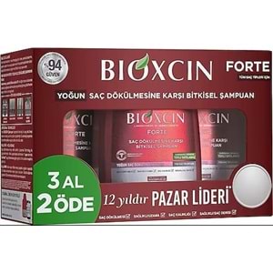 BIOXCIN ŞAMPUAN SET 3LÜ 3X300ML FORTE