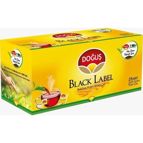 DOĞUŞ BLACK LABEL 25Lİ BARDAK POŞET ÇAY