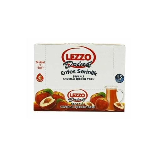 LEZZO İÇECEK TOZU 9GR ŞEFTALİ