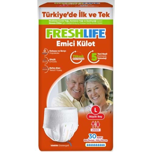 FRESHLIFE HASTA KÜLOT 30LU BÜYÜK L