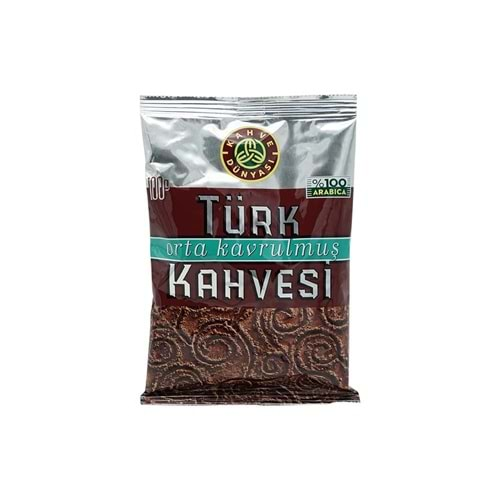 KAHVE DÜNYASI TÜRK KAHVESİ 100GR ORTA KAVRULMUŞ