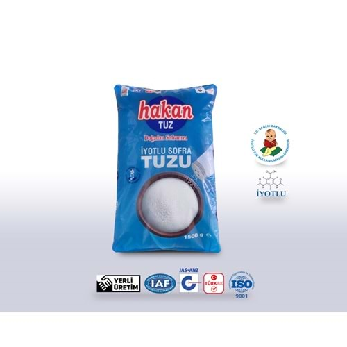 HAKAN İNCE TUZ 1500GR