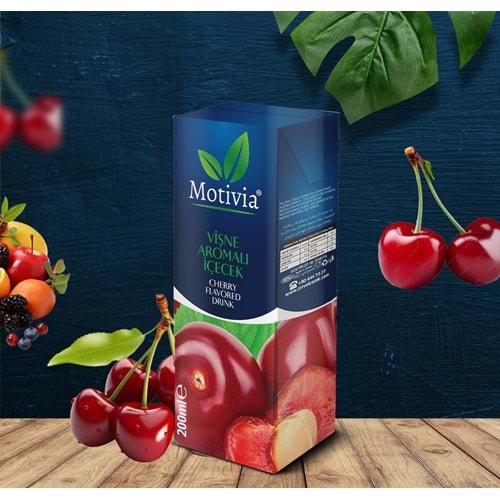 MOTİVİA 200ML VİŞNE AROMALI İÇECEK