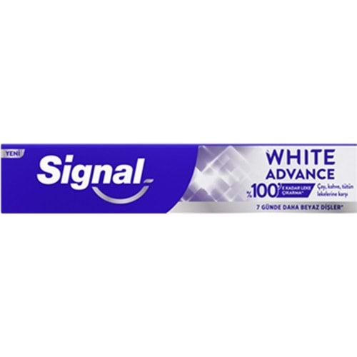SİGNAL WHITE ADVANCE 70ML ÇAY KAHVE TÜTÜN