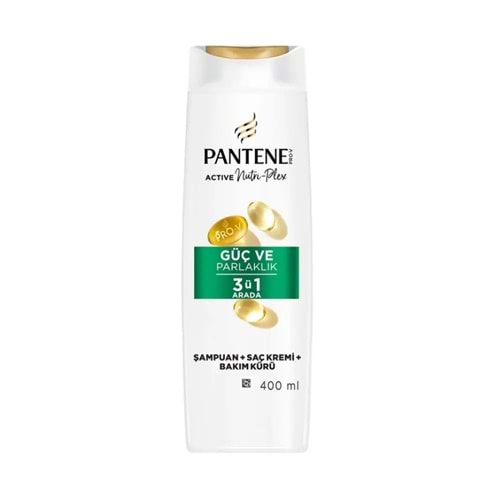 PANTENE ŞAMPUAN 400ML GÜÇ VE PARLAKLIK 3İN1