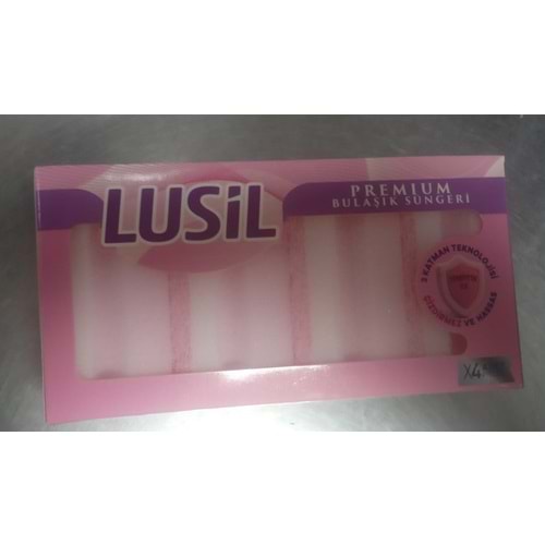 LUSİL 4LÜ BULAŞIK SÜNGERİ ÇİZDİRMEZ