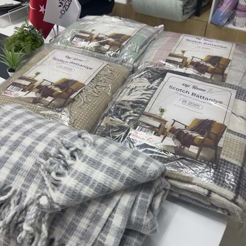 OGİ HOME SCOTCH BATTANİYE ÇİFT KİŞİLİK 180X220CM