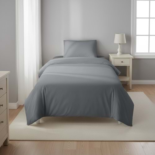 OGİ HOME NEVRESİM TKM.DÜZ RENK LASTİKLİ ÇARŞAFLI TEK KİŞİLİK