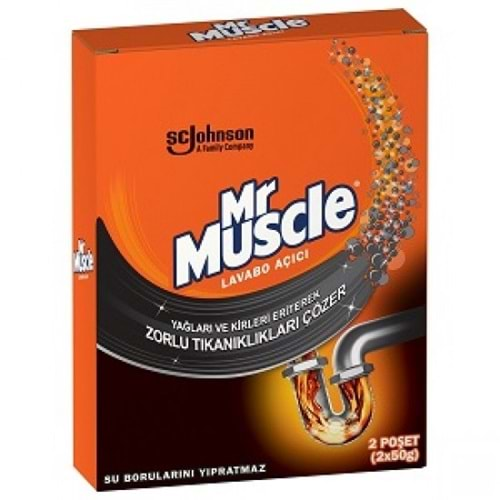 MR MUSCLE LAVABO AÇICI TOZ 2Lİ PAKET 2X50GR