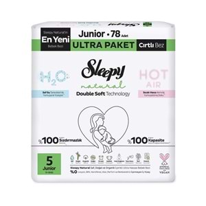 SLEEPY NATURAL 4LÜ JUMBO 5NO BEBEK BEZİ 78AD
