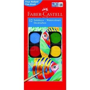 FABER CASTELL 12Lİ SULU BOYA KÜÇÜK BOY