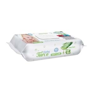 BABY TURCO ISLAK MENDİL 90LI SOFT CARE ALOE VERA
